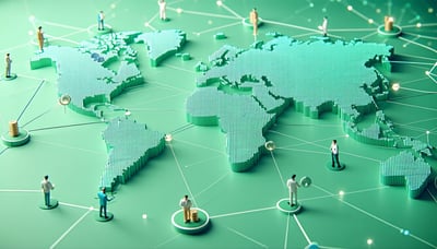 Illustration representing exclusive investment opportunities and a connected financial network. Illustration representing exclusive investment opportunities and a connected financial network.